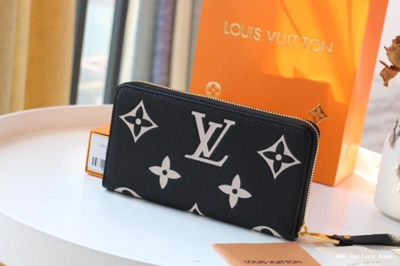 Aaa replica bags LOUIS WALLET VUITTON ZIPPY 0711
